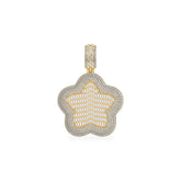 Star 10K Yellow Gold & Diamond Pendant